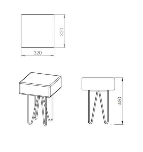 Imagem de Puff Box Quadrado Veludo Rosa Daf Mobiliário