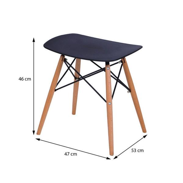 Imagem de Puff Boxbit Dkr Eames Polipropileno Vermelha