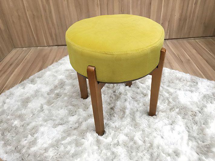 Imagem de Puff Decorativo Amarelo 331 Mona