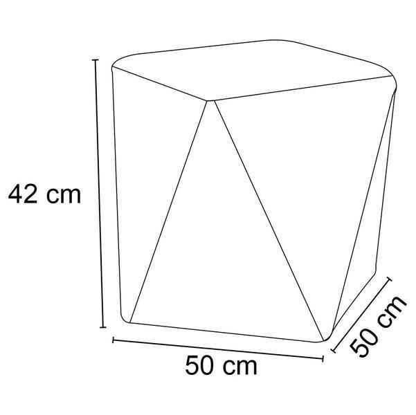 Imagem de Puff Decorativo Ametista C-292 Veludo Uva - Domi