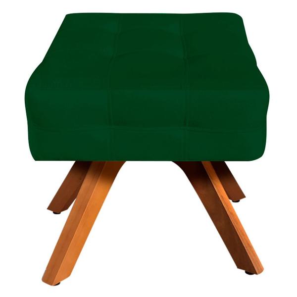 Imagem de Puff Decorativo Base Giratória Karen Suede Verde G19 - Gran Belo