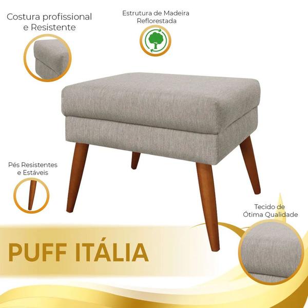 Imagem de Puff Decorativo Itália Material Linho Speciale Home