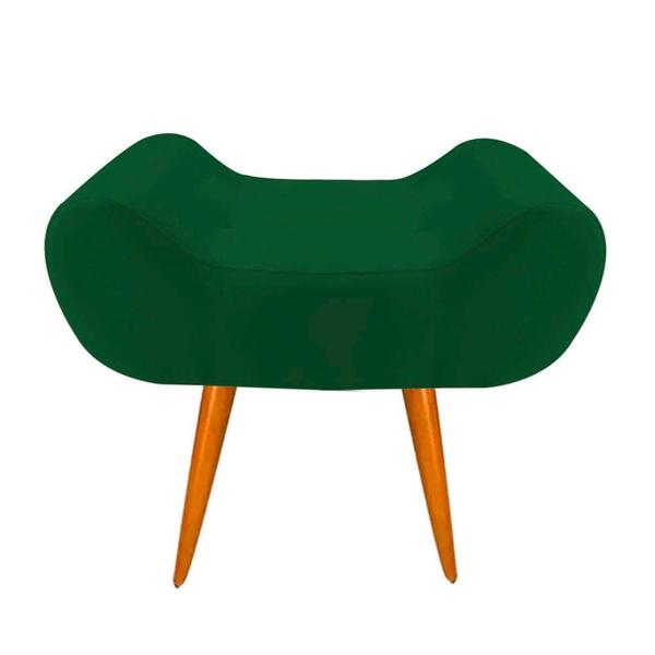 Imagem de Puff Decorativo Leticia Suede Verde Pés Palito House Móveis