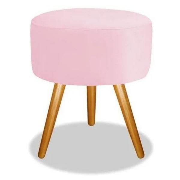 Imagem de Puff Decorativo Nina Platinum Decor Rosa