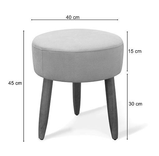 Imagem de Puff Decorativo Nina Suede Amarelo - MeuLar Decor