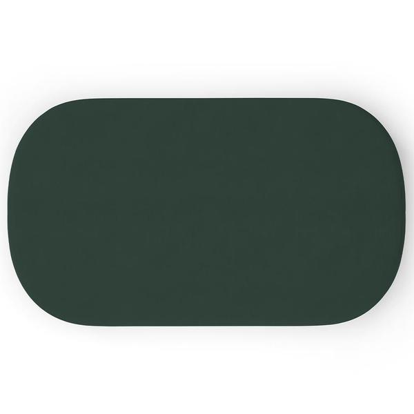 Imagem de Puff Decorativo Orgânico Para Living Quarto 100cm Doha W01 Suede Verde Musgo - Lyam Decor