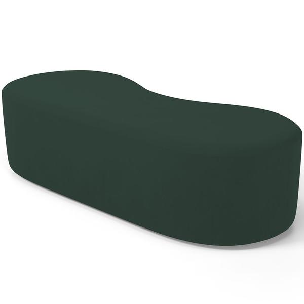 Imagem de Puff Decorativo Orgânico para Living Quarto 140cm Orbit W01 Suede Verde Musgo - Lyam Decor