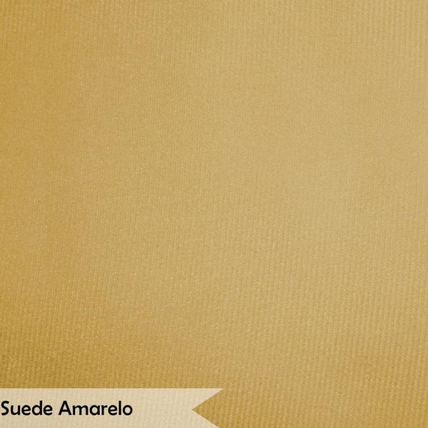 Imagem de Puff Decorativo para Sala de Estar Opala Suede Amarelo - Montanaris Decor