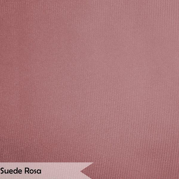 Imagem de Puff Decorativo para Sala de Estar Opala Suede Rosa - Montanaris Decor