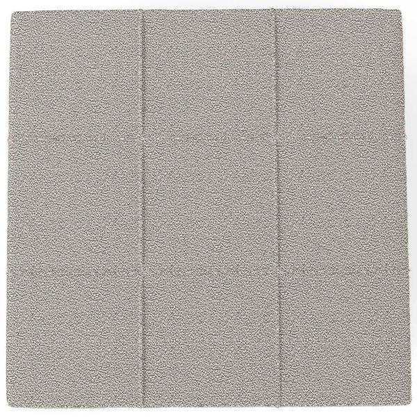 Imagem de Puff Decorativo Para Sala de Estar Quadrado Milano 90x90cm W01 Bouclê Bege - Lyam Decor