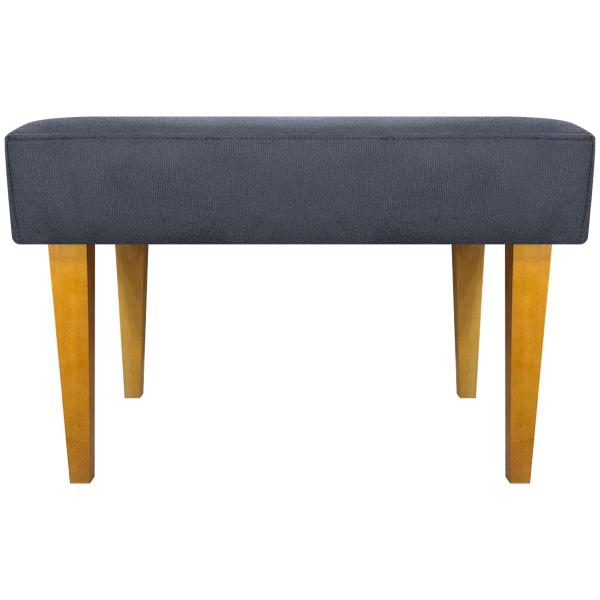 Imagem de Puff Decorativo Retangular Para Sala Recepção Charme Pé Trapézio Suede Cores