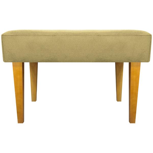 Imagem de Puff Decorativo Retangular Para Sala Recepção Charme Pé Trapézio Suede Cores