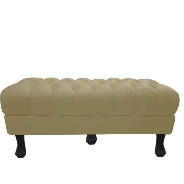 Imagem de Puff Decorativo Retro Luiz XV sem Baú Suede Bege 1,4 M House