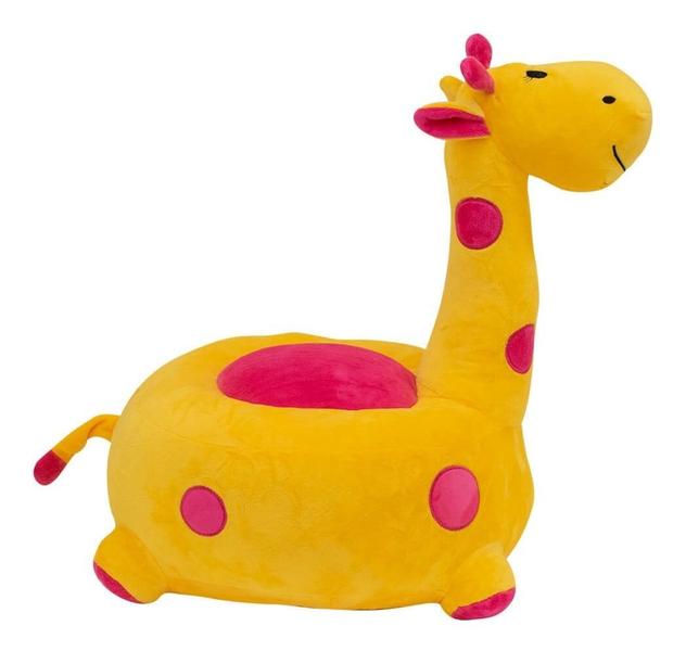 Imagem de Puff Girafa Amarelo 48cm - Pelúcia