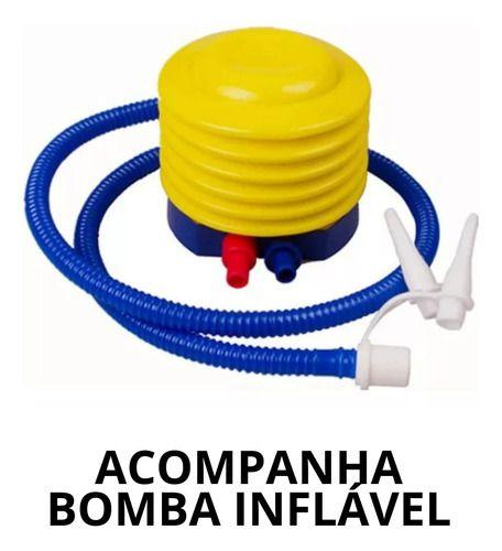 Imagem de Puff Inflável Sala Quarto Decoração Vermelho Com Bomba Ar