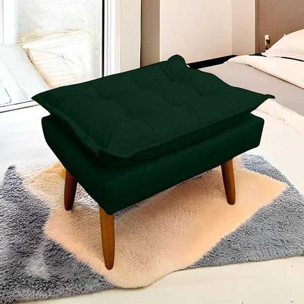 Imagem de Puff Opala Retangular para Sala e Quarto Suede  - LH Decor