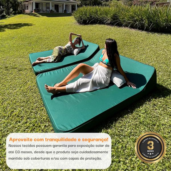 Imagem de Puff para área externa Duo Slim - Eco Flame Garden - Preto