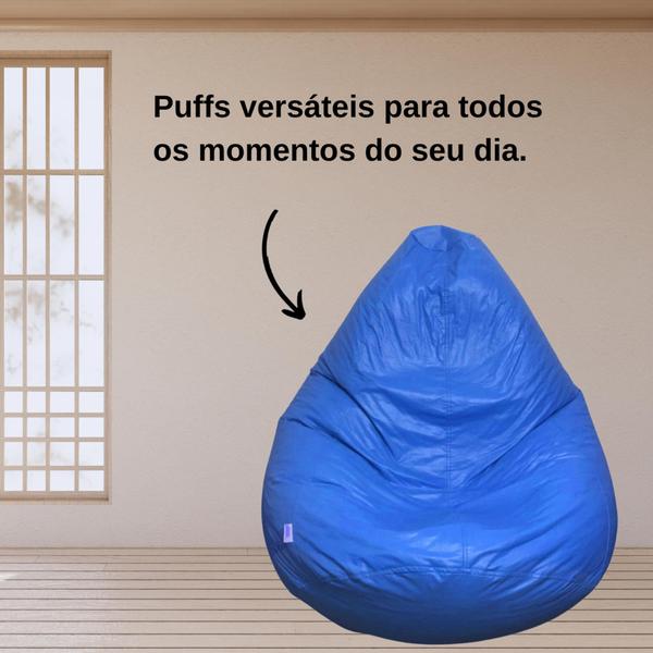 Imagem de Puff Pêra Grande Material Sintético Escritório Sala De Jogos Vazio 