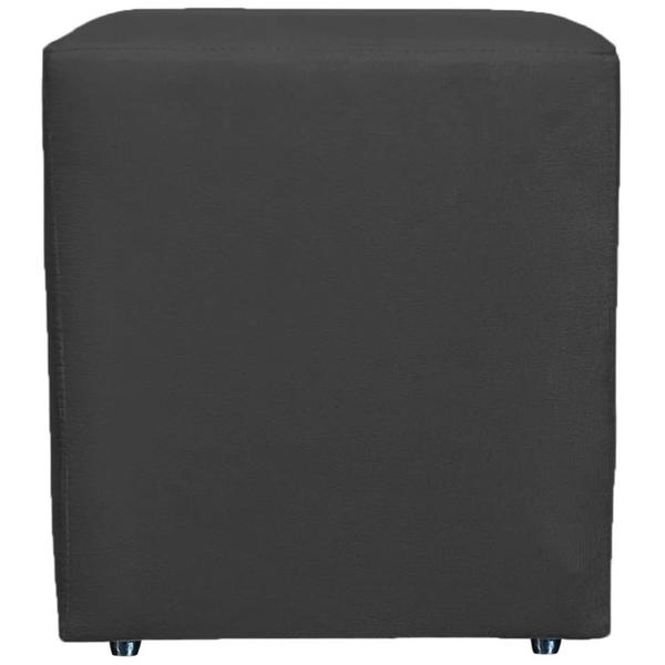 Imagem de Puff Quadrado Cubo Banqueta Decorativo Utilize - Preto