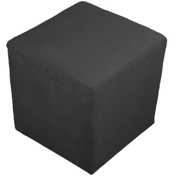 Imagem de Puff Quadrado Cubo Banqueta Decorativo Utilize - Preto