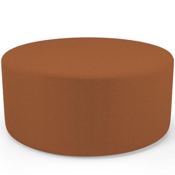 Imagem de Puff Redondo Orgânico para Living 90cm Lola W01 Bouclê Terracota - Lyam Decor