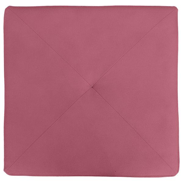 Imagem de Puff Retangular Elo para Sala e Quarto Suede Rose - Jylcrom