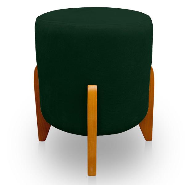 Imagem de Puff Thor Luxo para Sala e Quarto Suede Verde  - LH Decor