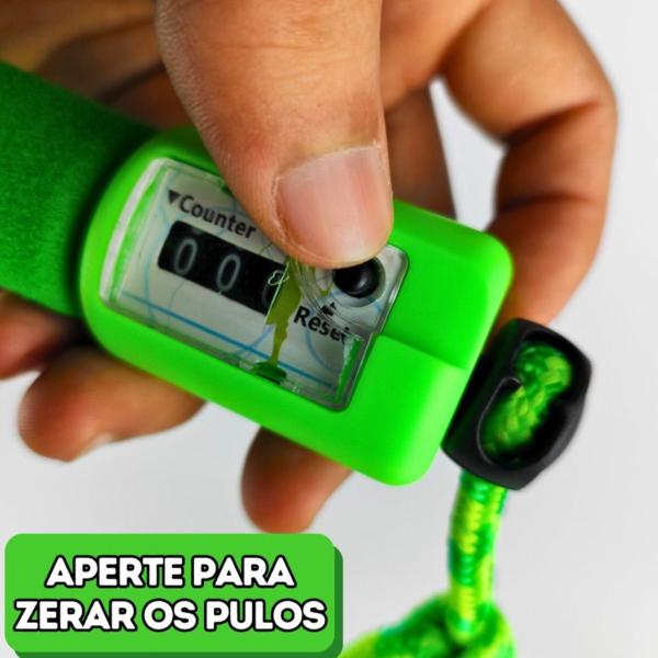 Imagem de Pula corda com contador brinquedo fitness ginástica pulos