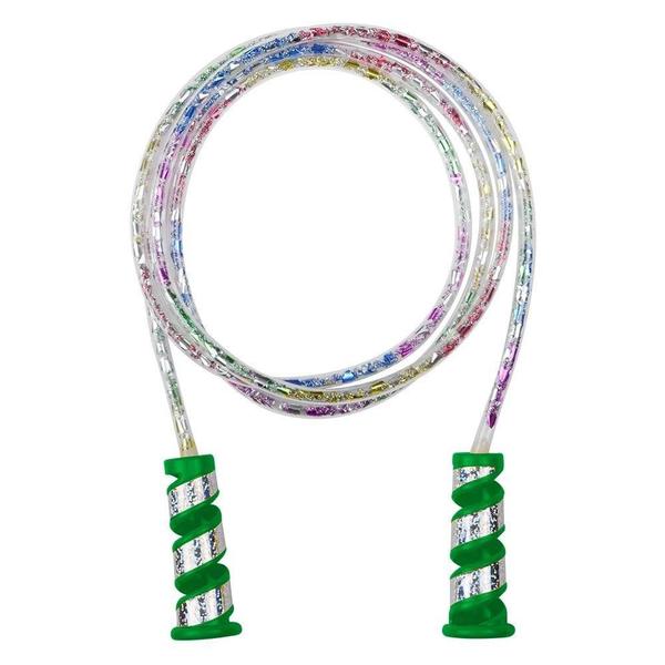 Pula Corda Happy Brilho - Verde - DM TOYS Imagem de Pula Corda Happy Brilho - Verde - DM TOYS