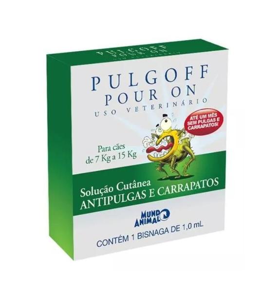 Imagem de Pulgolff Antipulgas Pour On Para Cães De 7Kg A 15Kg 1,0Ml