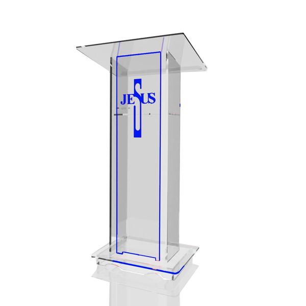 Imagem de Púlpito de Acrílico para Igrejas e Empresas com ou sem Gravação