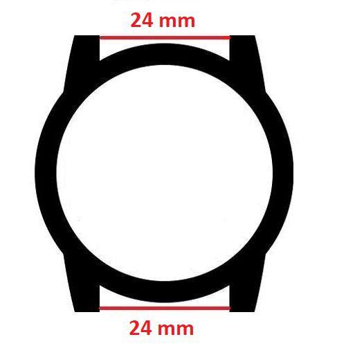 Imagem de Pulseira 24mm Aço Inox para Relógio Smartwatch com Pinos