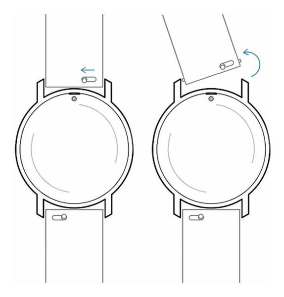 Imagem de Pulseira 24mm Aço Inox para Relógio Smartwatch com Pinos