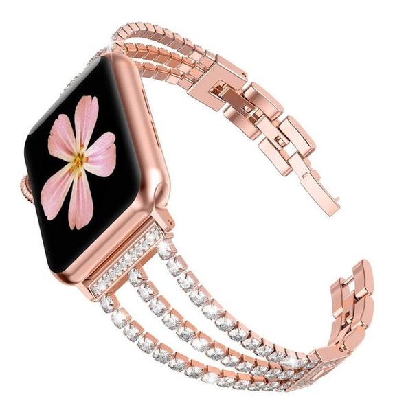 Imagem de Pulseira Aço Crown Compatível com Apple Watch