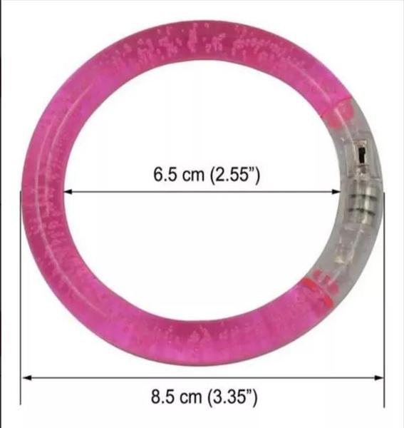 Imagem de Pulseira Bracelete Led Pisca C/3 Unidades Cores Sortidas