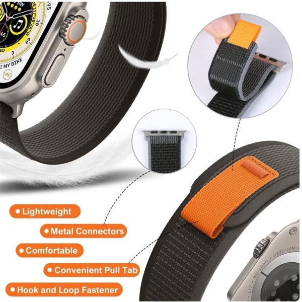 Imagem de Pulseira Colorida Trail Loop Compatível Apple Watch Ultra 49mm