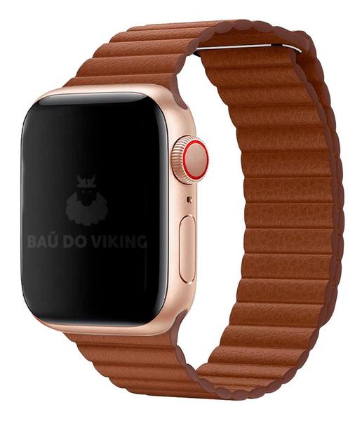 Imagem de Pulseira Couro Loop Terra Compatível Com Apple Watch