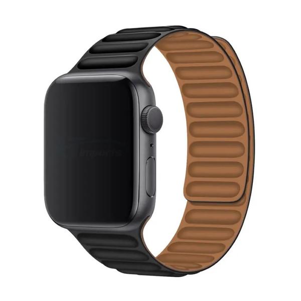 Imagem de Pulseira Couro Magnetica compativel com Apple Watch 41mm 40mm 38mm