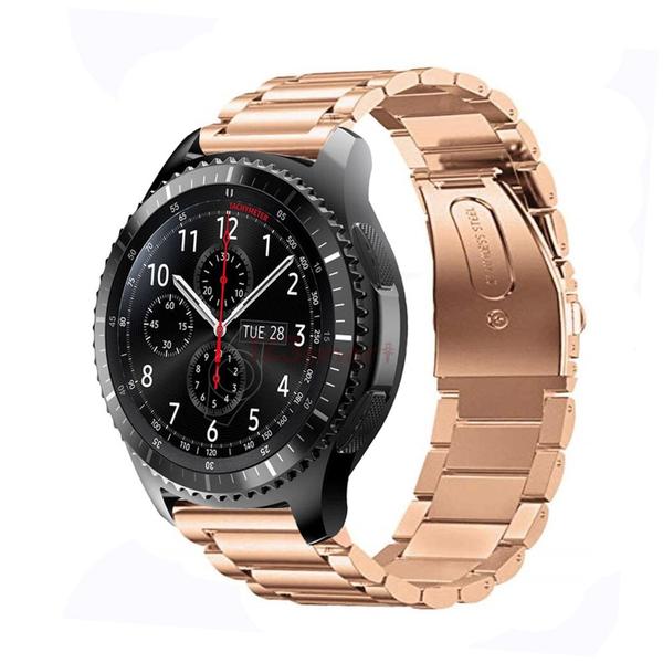 Imagem de Pulseira De Aço Para Galaxy Watch 46mm E Gear S3 Cor Gold Rose