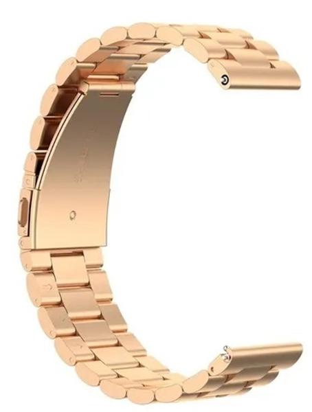 Imagem de Pulseira De Aço Troca Rápida Para  Gtr 47mm Cor Gold Rose