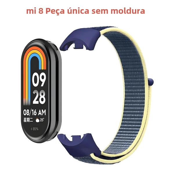 Imagem de Pulseira de Nylon para Xiaomi Mi Band 9/8 NFC - Pulseira Esportiva para Mi Band 8