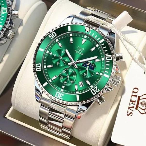 Pulseira De Relógio Masculino Premium - Olevs Imagem de Pulseira De Relógio Masculino Premium