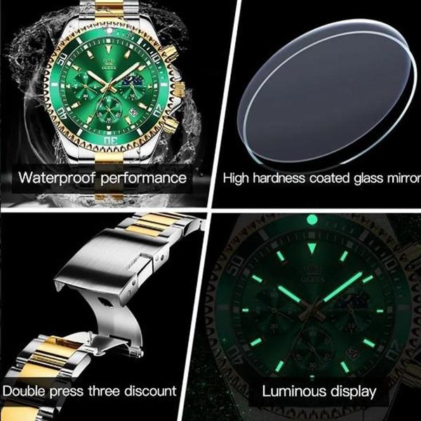 Pulseira De Relógio Masculino Premium - Olevs Imagem de Pulseira De Relógio Masculino Premium