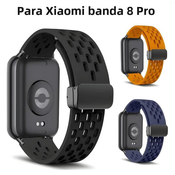 Imagem de Pulseira de Silicone para Xiaomi Band 8 Pro - Pulseira Esportiva com NFC