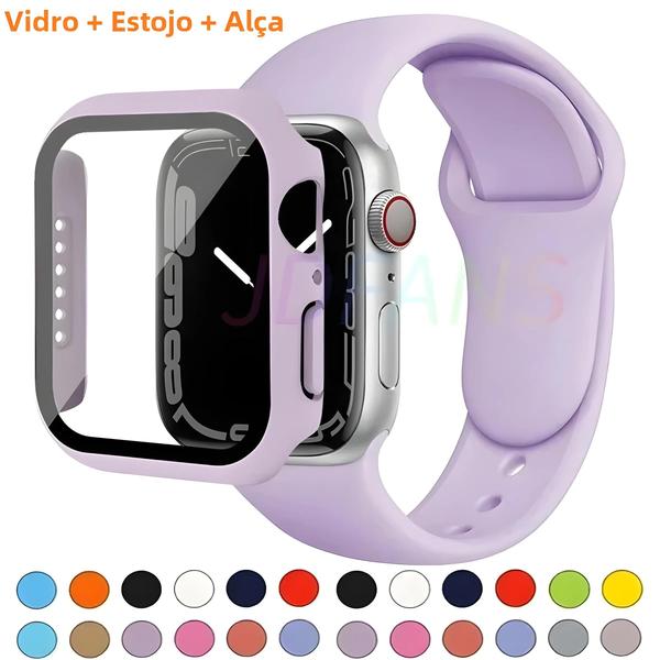 Imagem de Pulseira e Protetor de Tela de Vidro para Apple Watch Series 8/7/6/SE/5/4 (41mm/42mm/44mm)