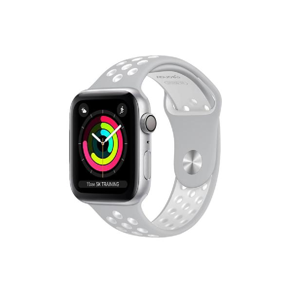 Imagem de Pulseira Esportiva Silicone Cinza p/ Apple Watch Sport 38/40