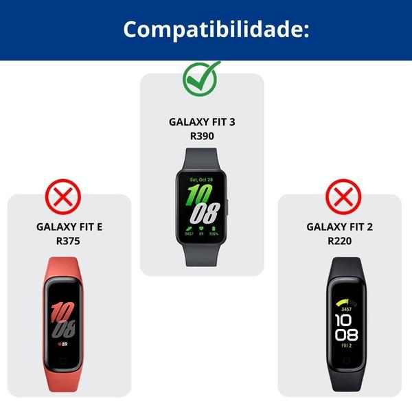 Imagem de Pulseira Fecho Para Samsung Fit3 + Película Protetora