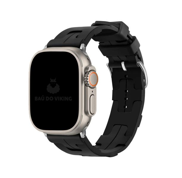 Imagem de Pulseira Fecho Single Tour Silicone Compatível com Apple Watch