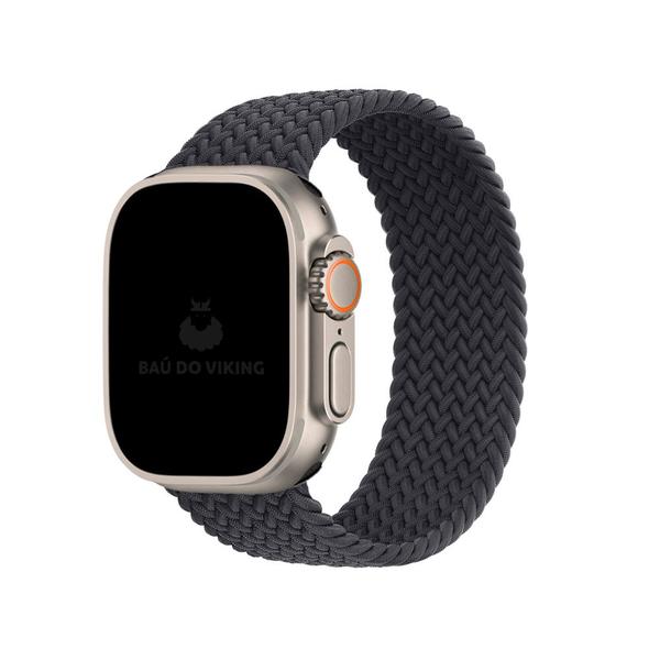 Imagem de Pulseira Loop Solo Trançada Meia Noite Compatível Com Apple Watch