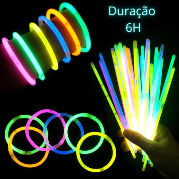 Imagem de Pulseira Neon Fluorescente Para Festa 7 Cores 300 Unidades